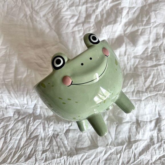 Green Frog Ceramic Trinket Dish - Picture 6 of 9